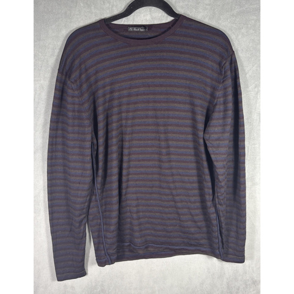 PS‎ by Paul Smith Mens Jumper Sweater 100% Merino Wool Striped Size Large - Picture 1 of 7